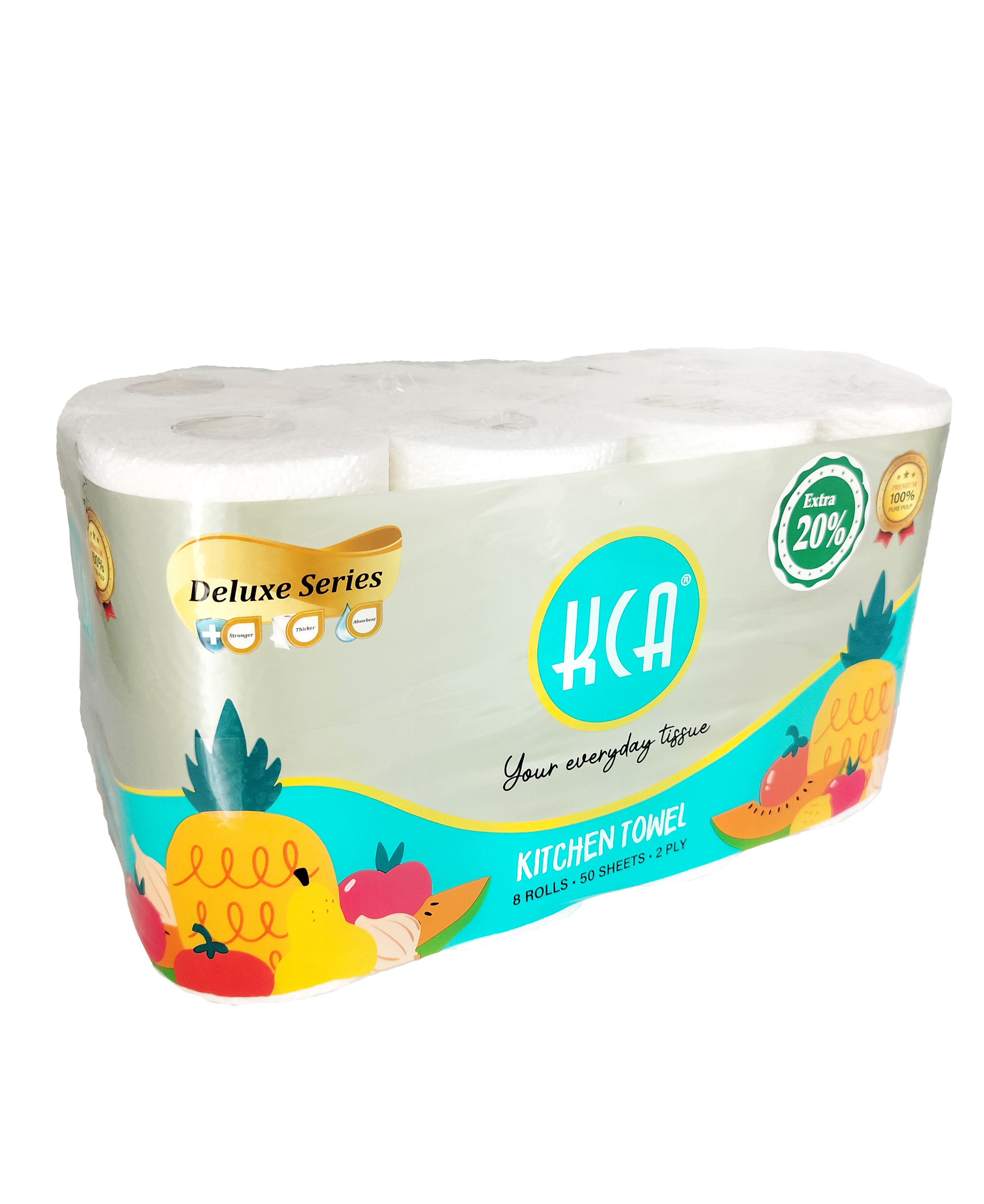 KCA- Value Kitchen Towel 8Rolls x 50Sheets