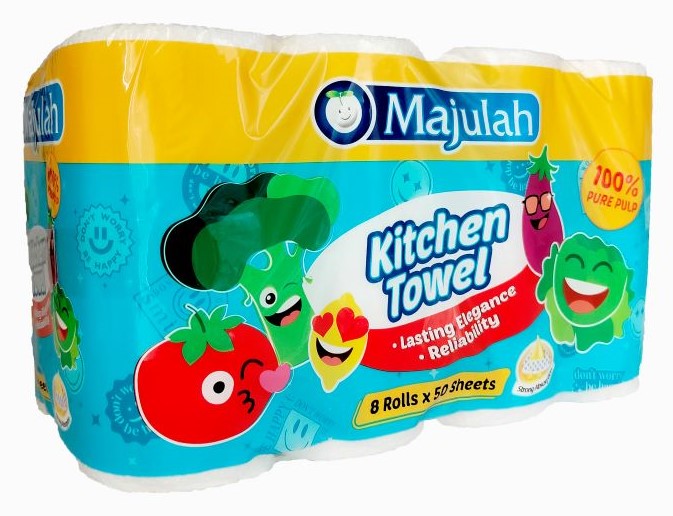 Majulah - Kitchen Towel 8 Rolls X 70Sheets