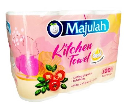 Majulah - Kitchen Towel 6 Rolls X 70Sheets